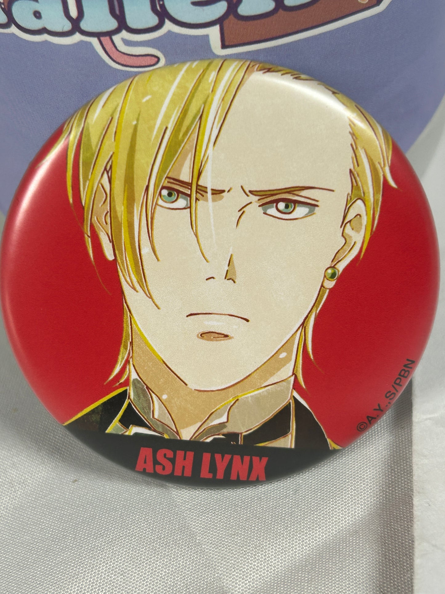 Ash Lynx Determined Can Badge Ani-Art Banana Fish arma bianca