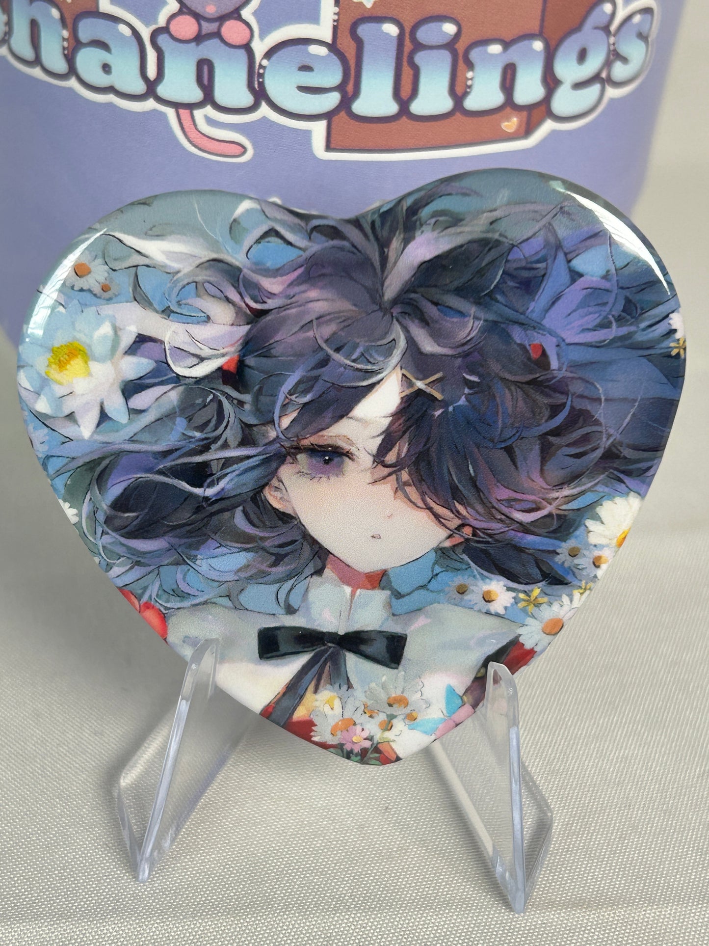 Ame-chan Heart Button Badge Needy Streamer Overload Popup