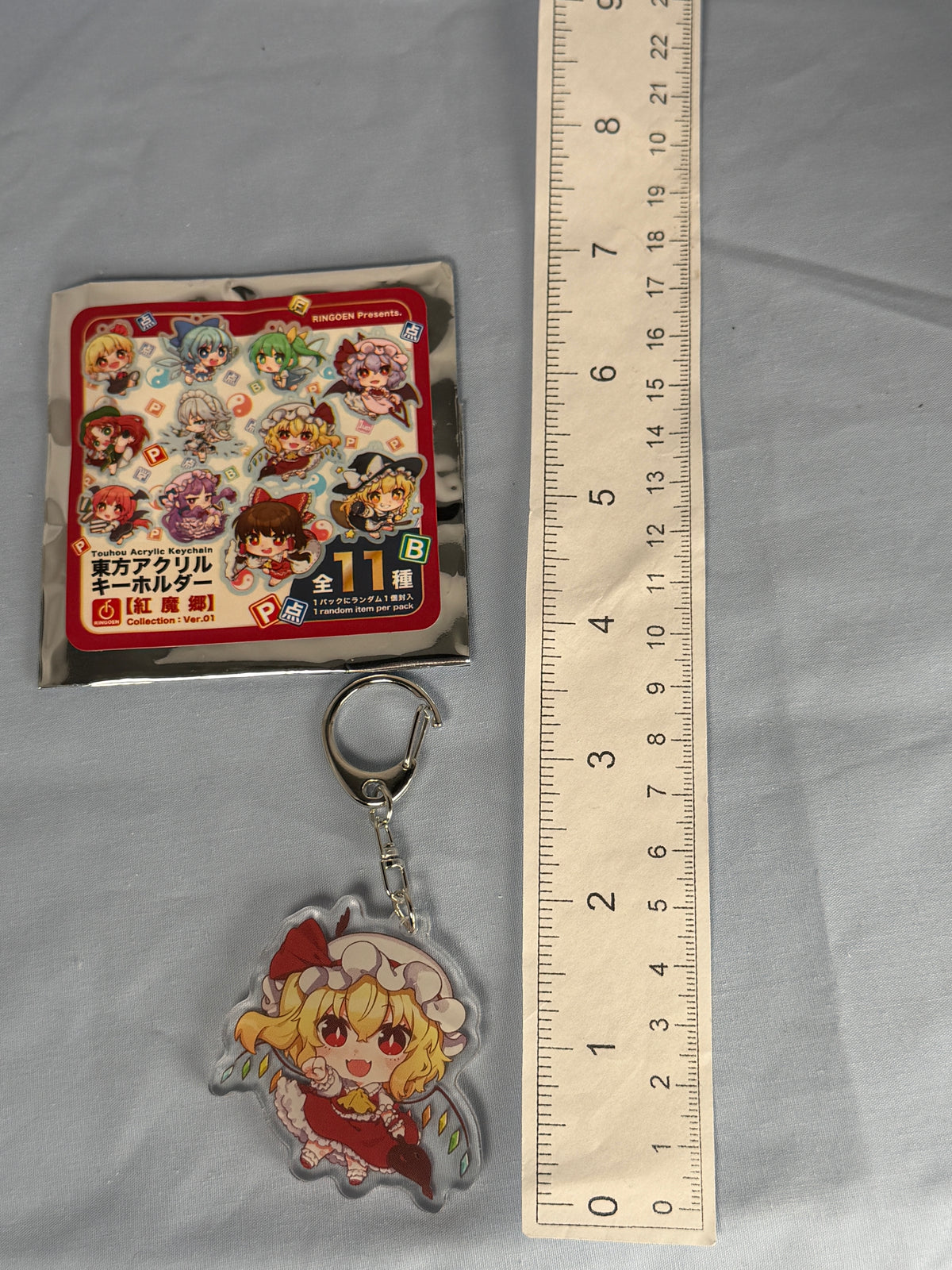 Flandre Scarlet Acrylic Keychain Touhou Project Ringoen Illustration