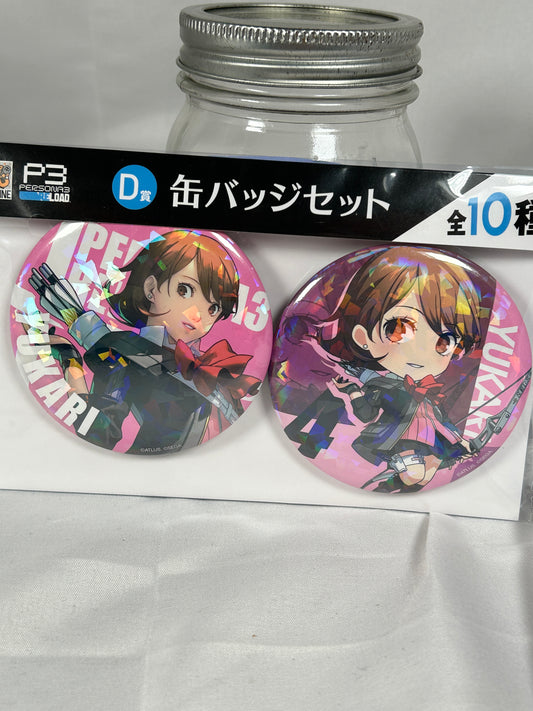 Yukari Takeba Large Badge Set Persona 3 Reload Good Smile Lottery D JP Exclusive