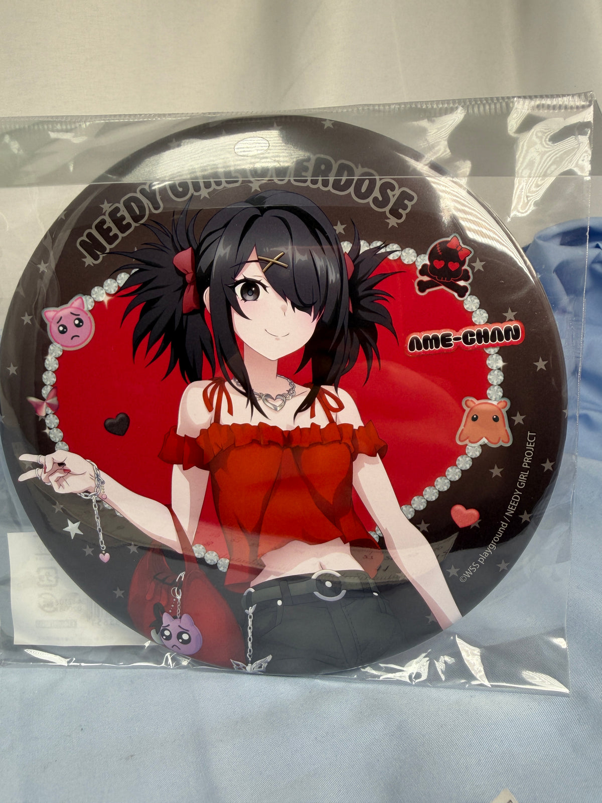 Ame-chan Y2K Outfit Large Can Badge Pin Needy Streamer Overload Arma Bianca