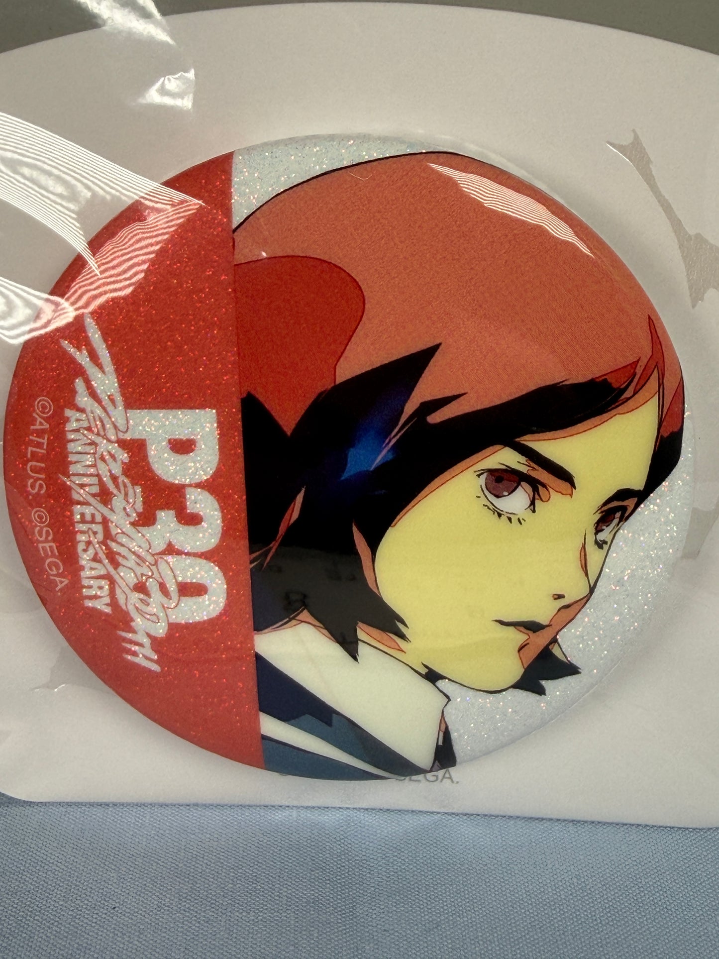 Tatsuya Suou Can Badge Persona 2 Innocent Sin 30th Anniversary KV