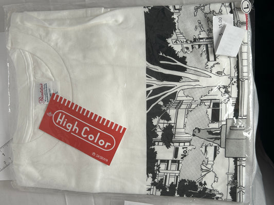 High Color Shibuya Hachiko Statue White T Shirt