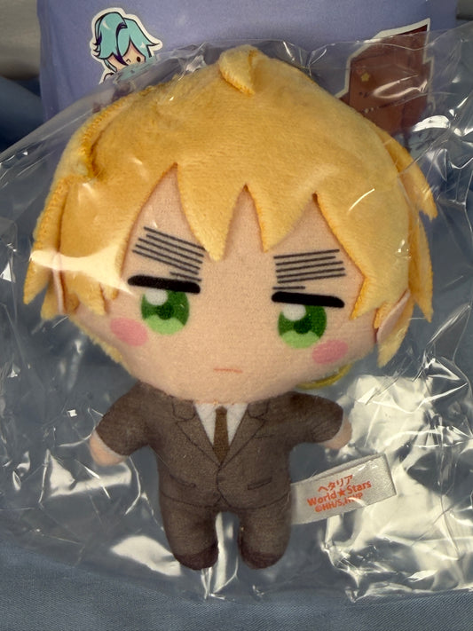 England UK Plush Keychain Strap Kapukko Friends Hetalia World Stars