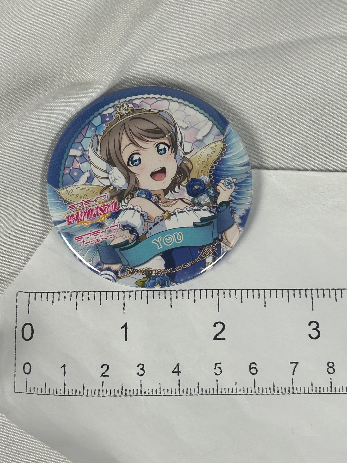 You Watanabe Angel Wings Button Badge Love Live Aqours Sunshine