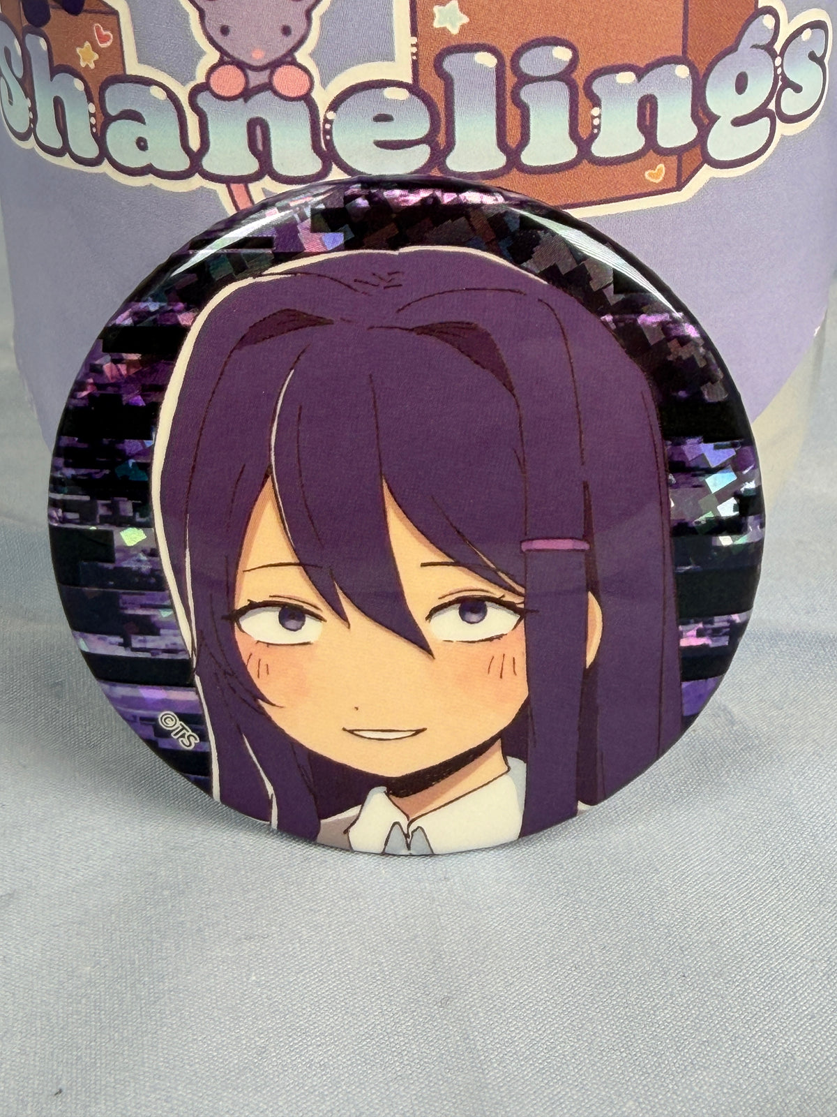 Yuri Iyowa Art Yandere Badge Pin Doki Doki Literature Club DDLC x Tokyo Tower