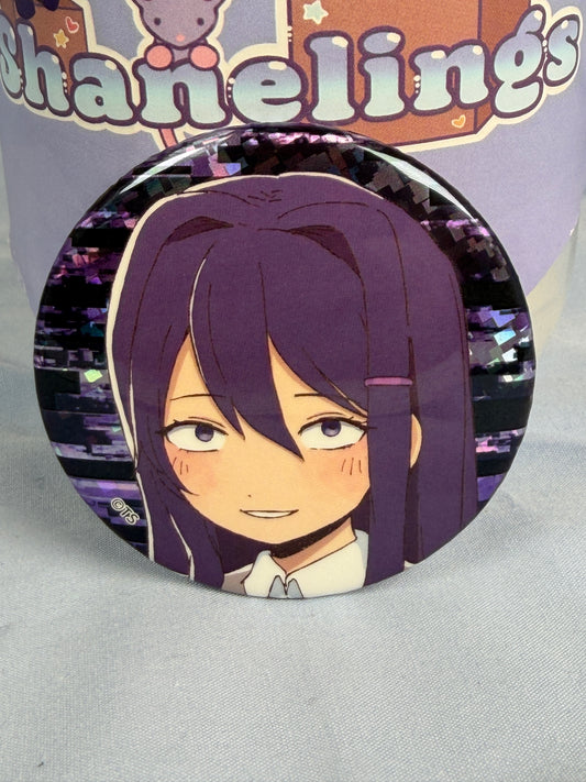 Yuri Iyowa Art Yandere Badge Pin Doki Doki Literature Club DDLC x Tokyo Tower