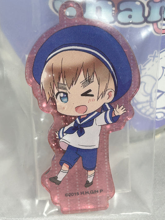 Sealand Peter Kirkland Pink Acrylic Keychain Hetalia The World Twinkle