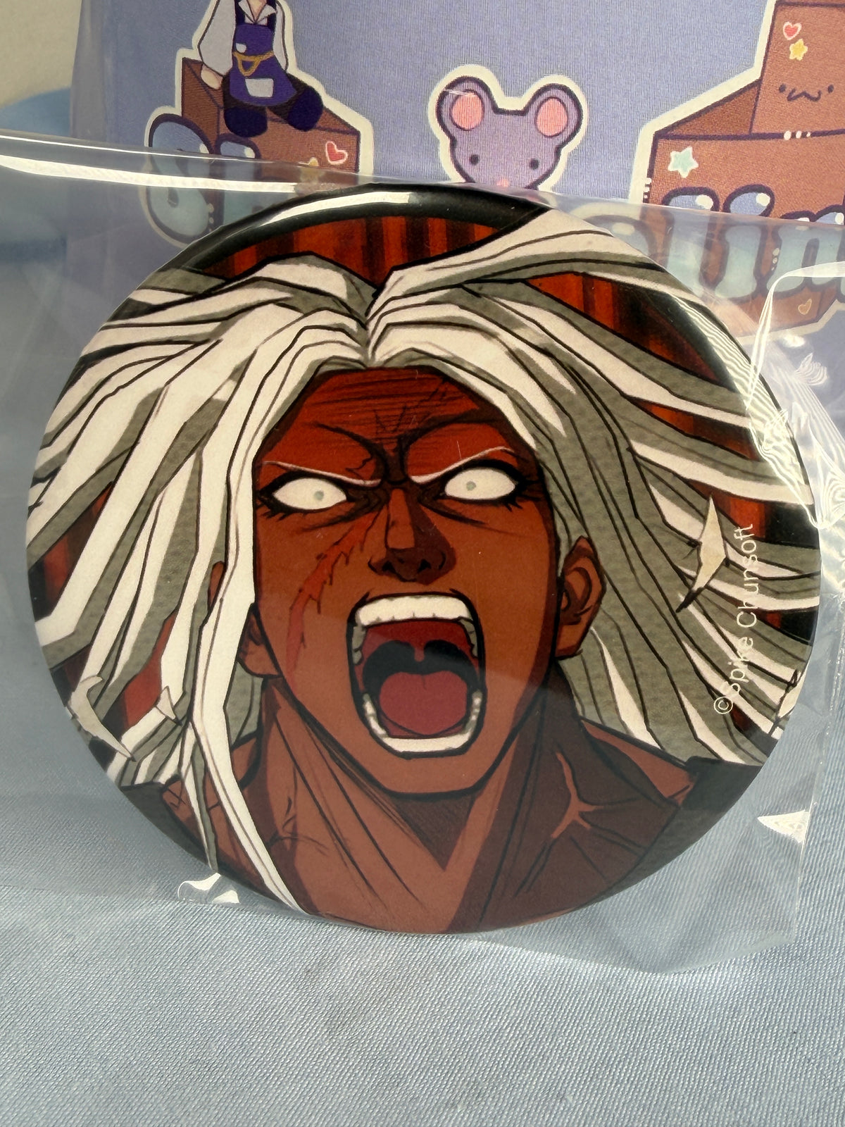 Sakura Ogami Despair Can Badge Pin Danganronpa Vol 1