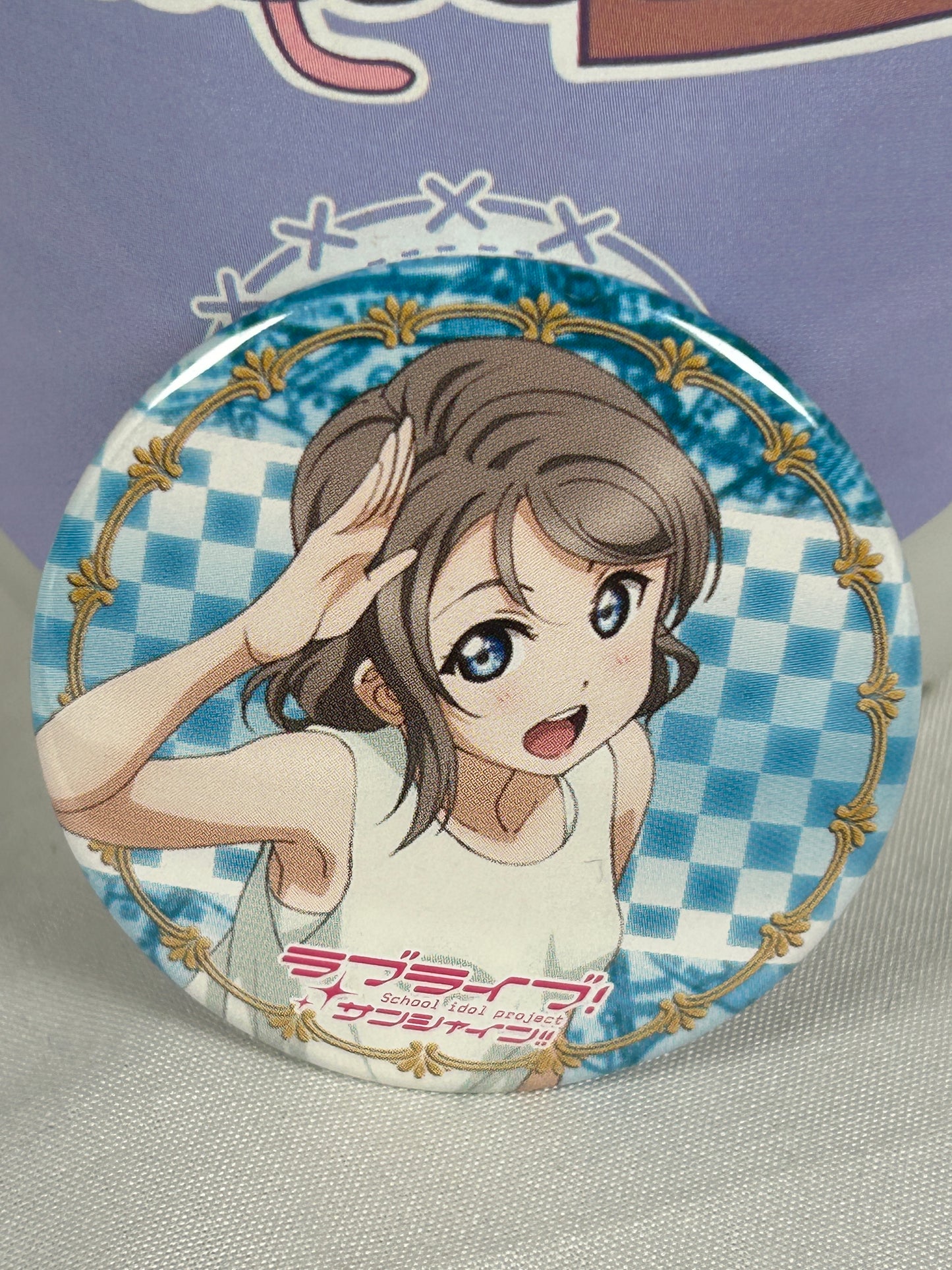 You Watanabe Casual Button Badge Love Live Aqours Sunshine