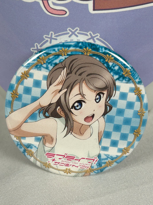 You Watanabe Casual Button Badge Love Live Aqours Sunshine