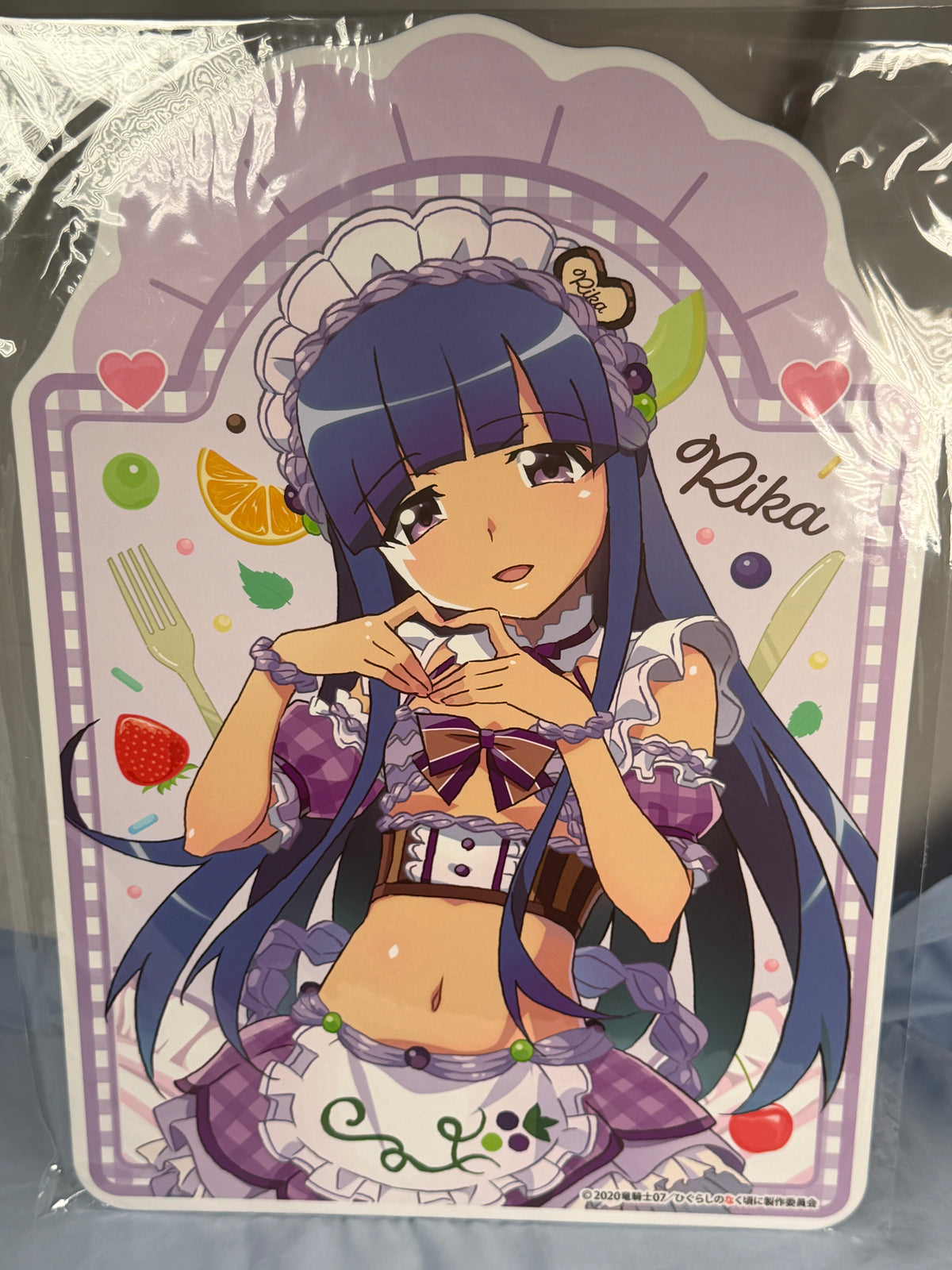 Rika Furude Display Board Higurashi When They Cry Moe Café Lottery Prize B