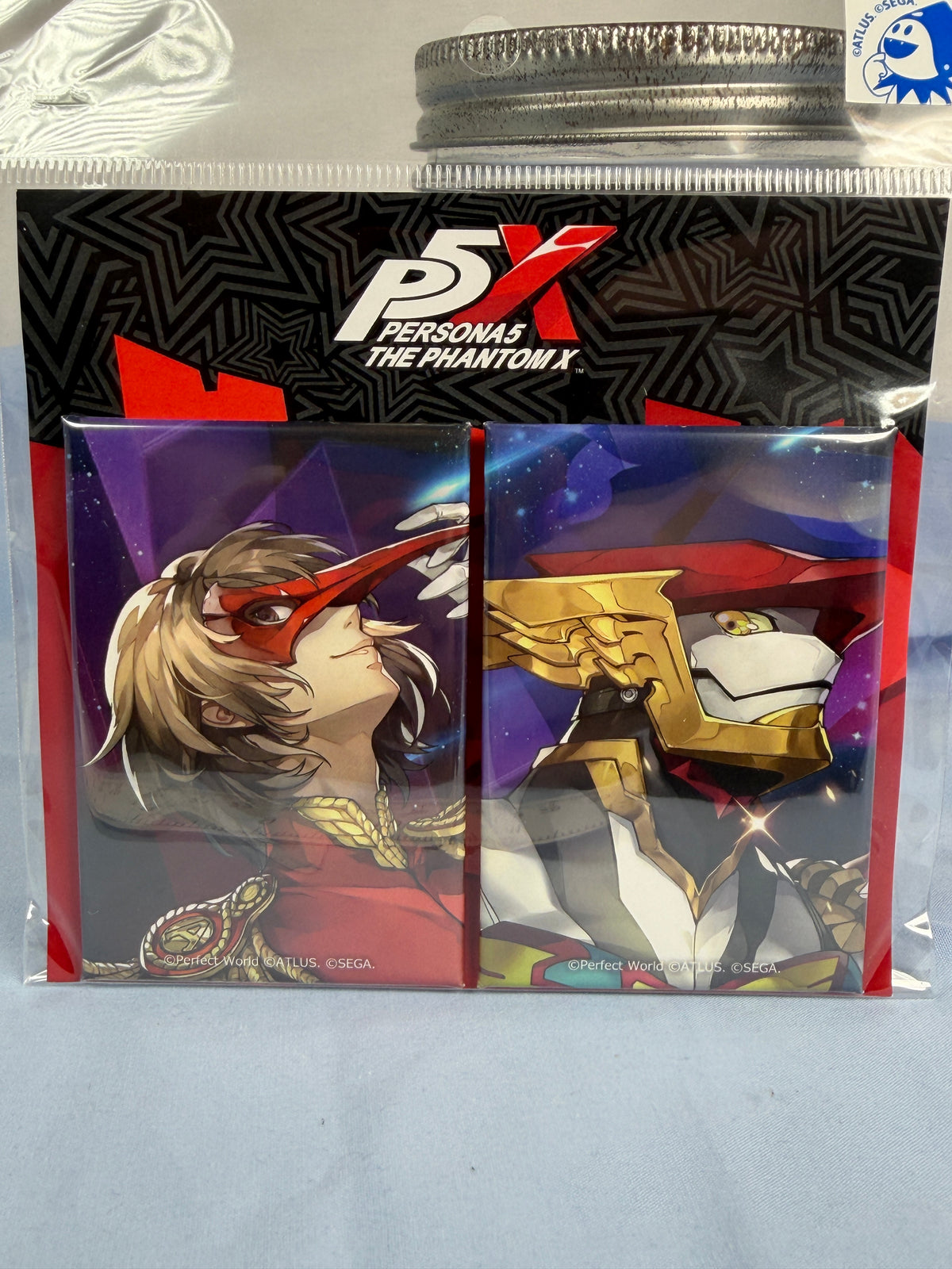 Akechi Goro Crow Gacha Square Pin Badge Set Persona 5 The Phantom X