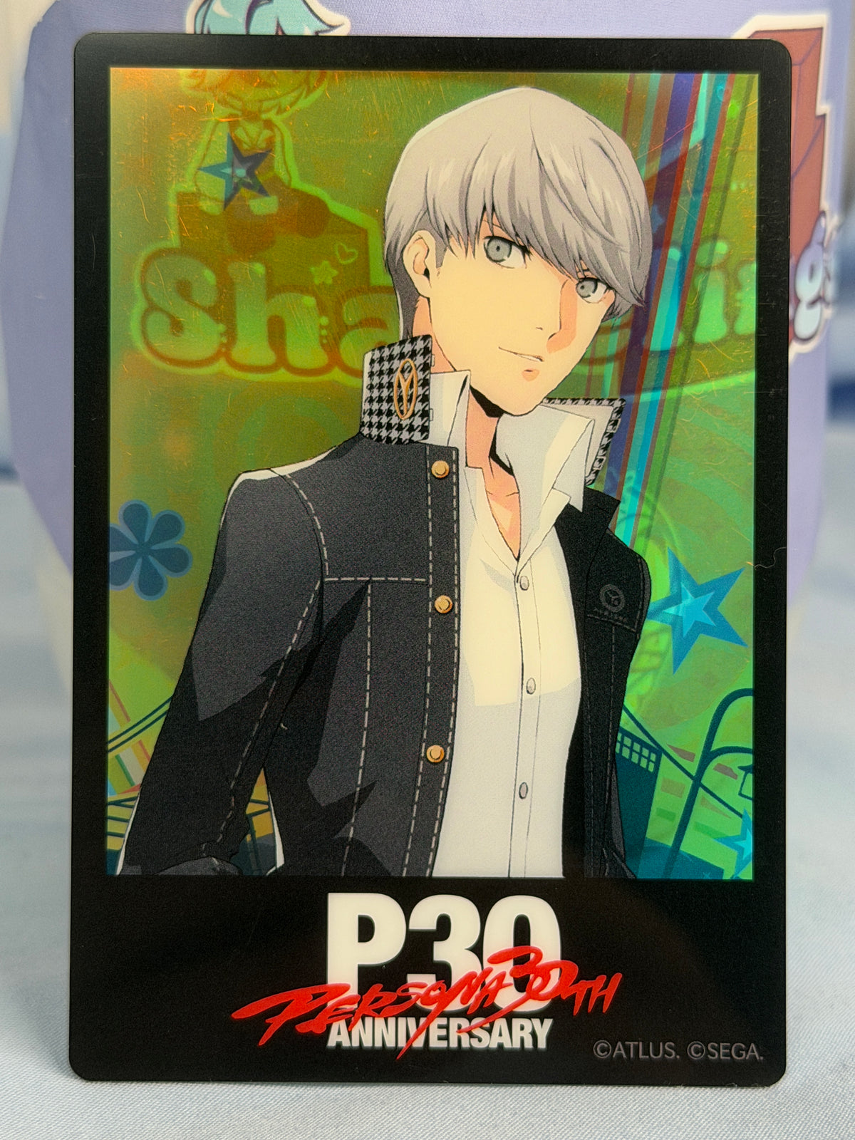 Yu Narukami Holo Transparent Card Persona 4 The Golden 30th Anniversary