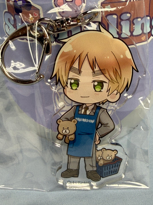England UK Acrylic Keychain Hetalia World Stars x Village Vanguard Collaboration