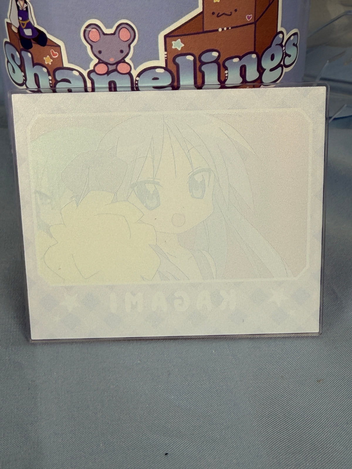 Kagami Hiiragi Cheerleader Acrylic Art Trading Card Lucky Star Anime Scene