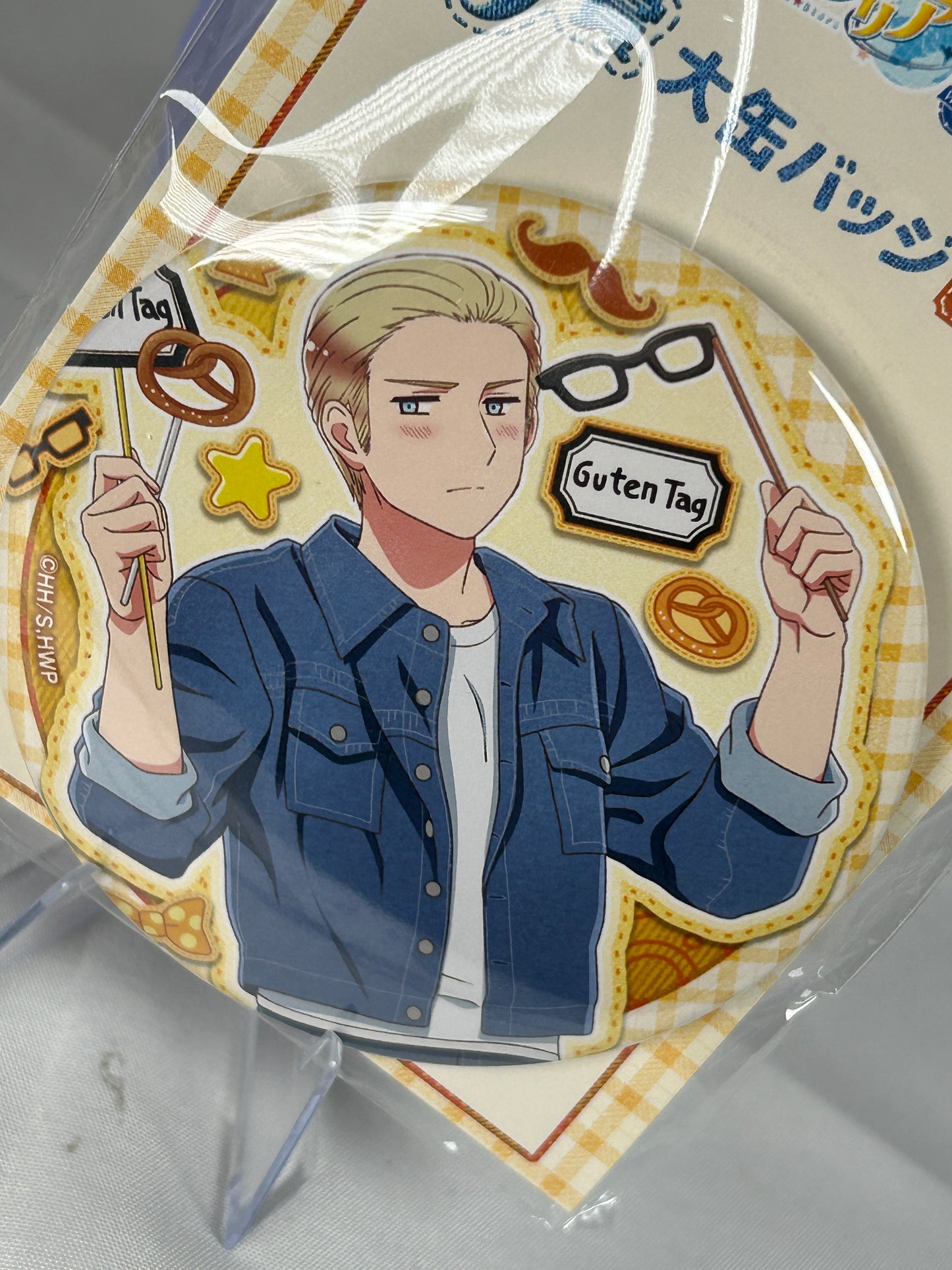 Germany Large Button Badge Greetings With Denim Hetalia World Stars WEB Lottery