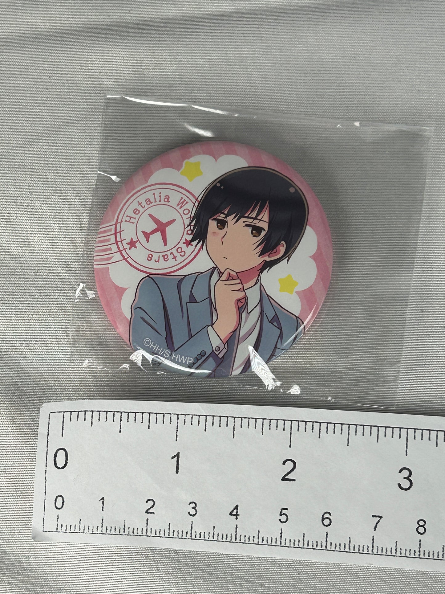 Japan Eye Pallet BK x WT Button Can Badge Hetalia World Stars 2022