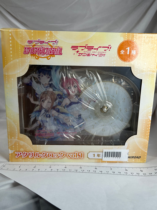 Love Live Sunshine Aquors Acrylic Clock Ruby Yoshino Hanamaru