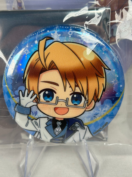America Snow Prince Café Button Can Badge Hetalia World Stars