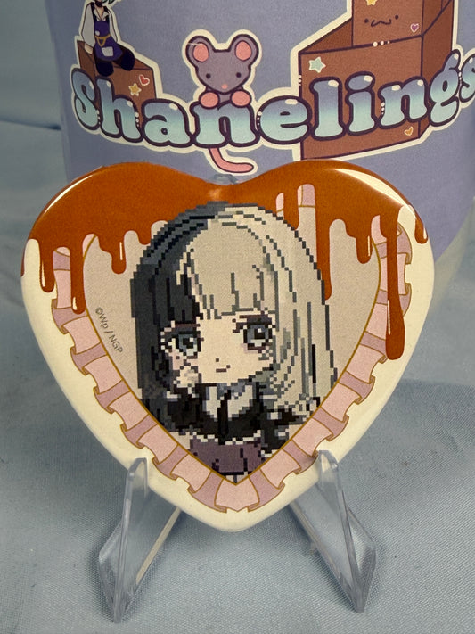 Kache 8-bit Badge Pin Needy Girl Overdose