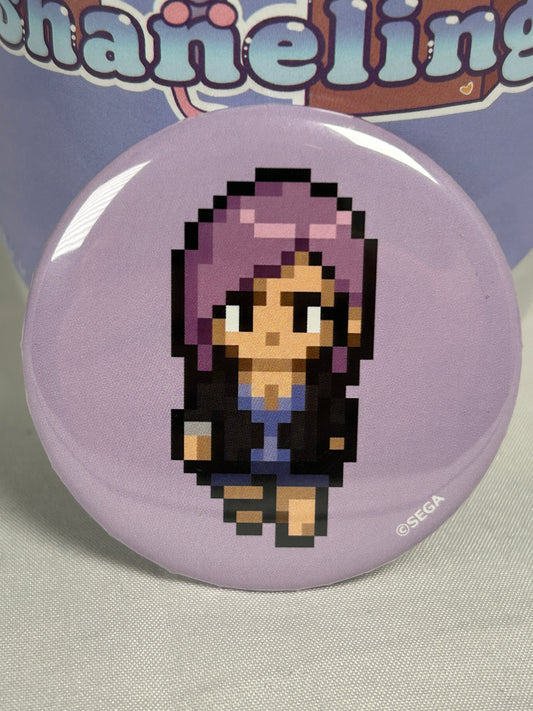 Seonhee 8 Bit Can Badge Pin Spa Resirt Hawaiians x Yakuza 8