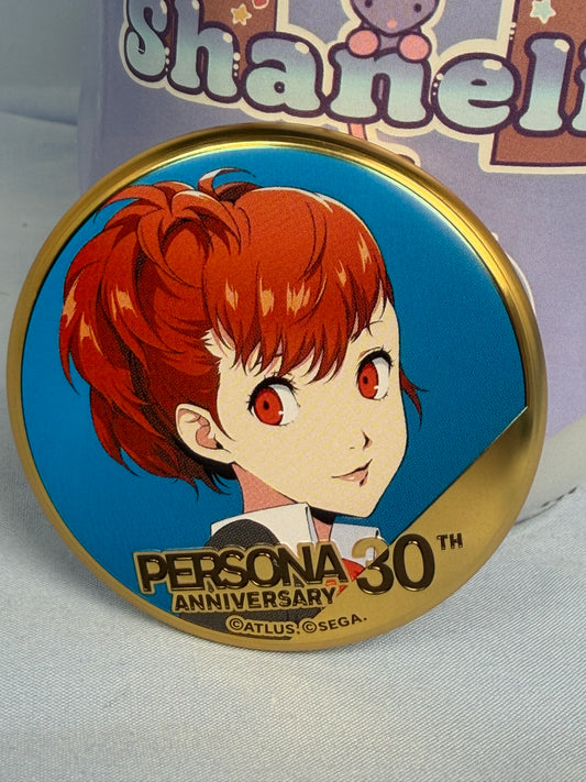 Kotone Shiomi Gold Badge Pin Persona 3 Portable 30th Anniversary Animate Popup