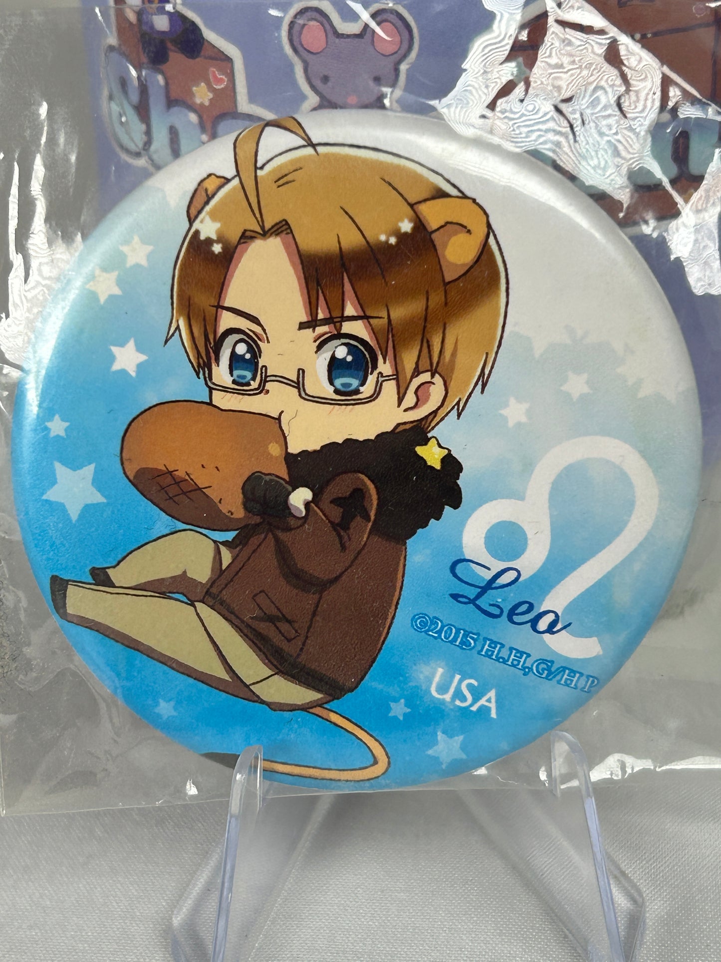 America Astrology Leo Button Can Badge hetalia The World Twinkle 2017