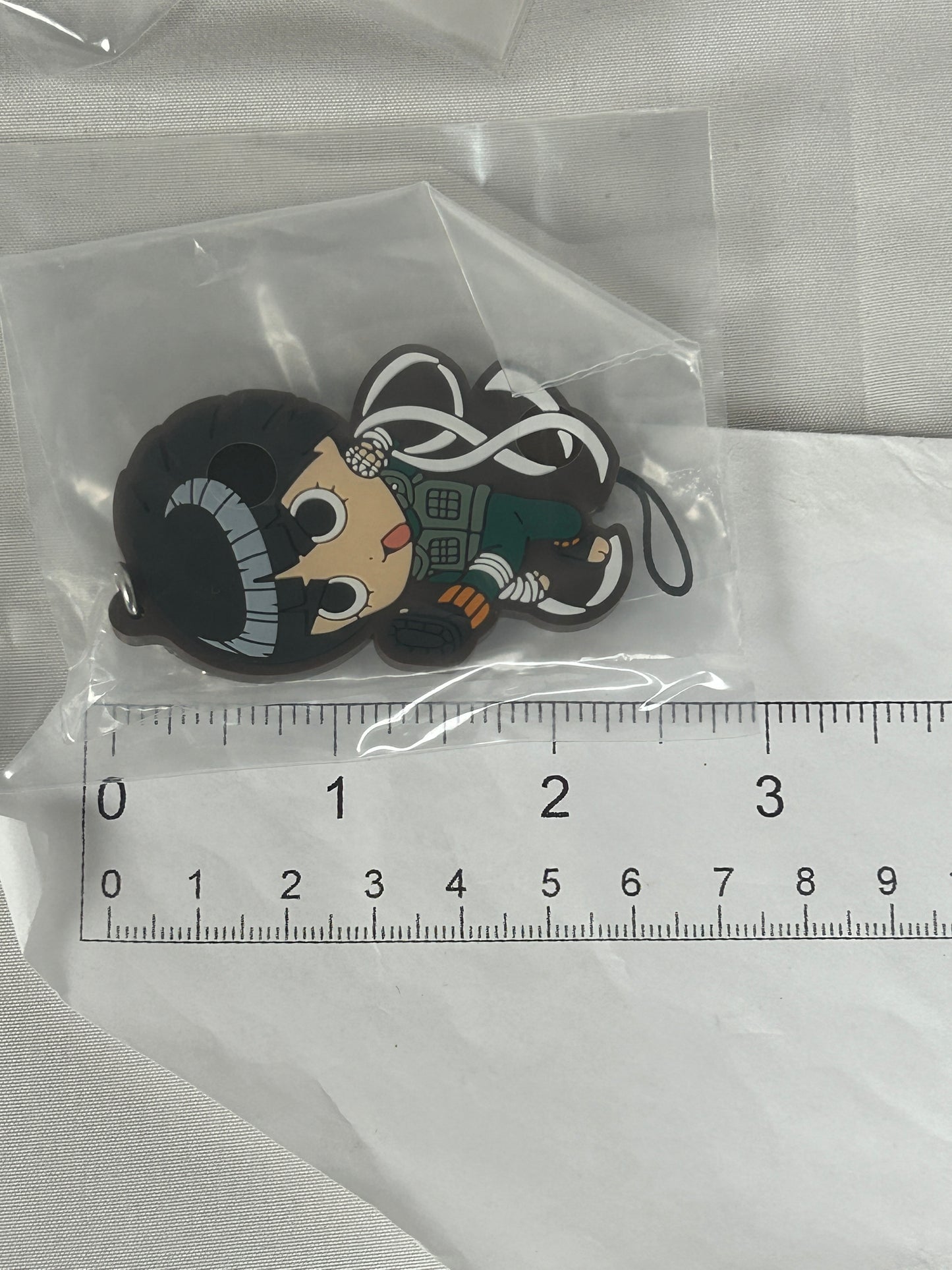 Rock Lee Rubber Keychain Charm Naruto Next Generations Ichiban Kuji G Prize