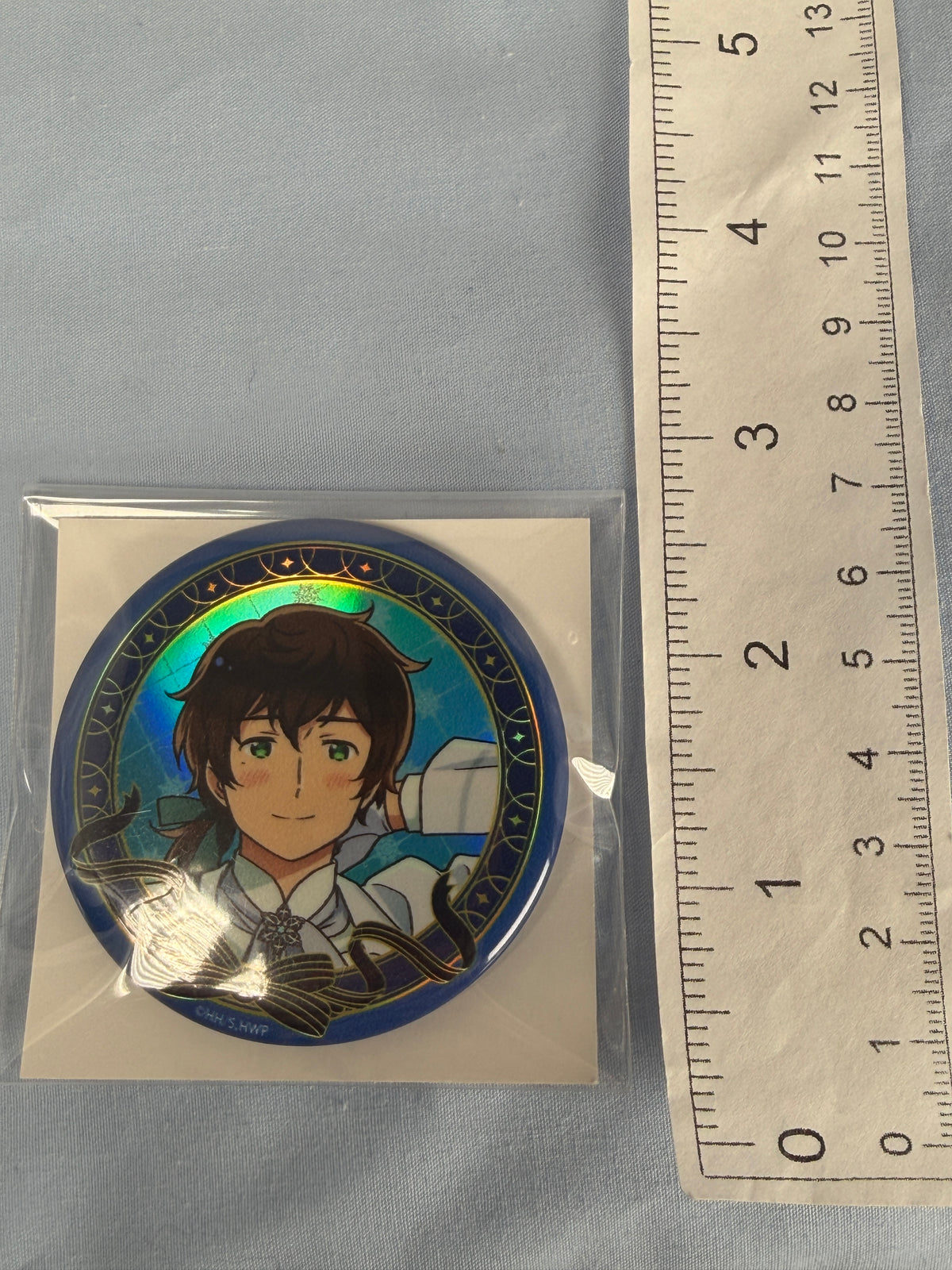 Spain Snow Prince Café Holographic Can Badge Pin Hetalia World Stars Amo Café