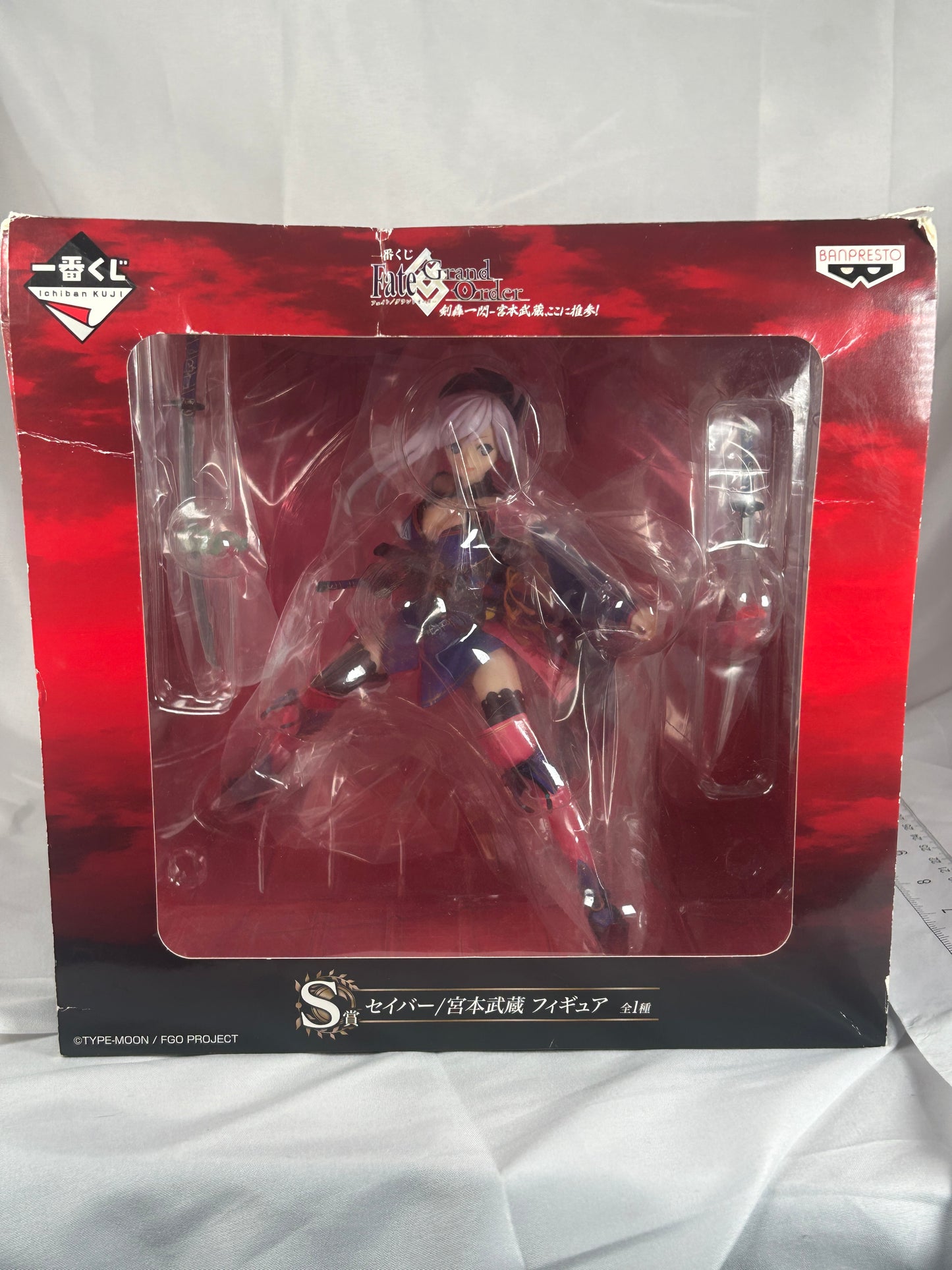 Saber Musashi Miyamoto Figure Ichiban Kuji S Prize Fate Grand Order BANPRESTO