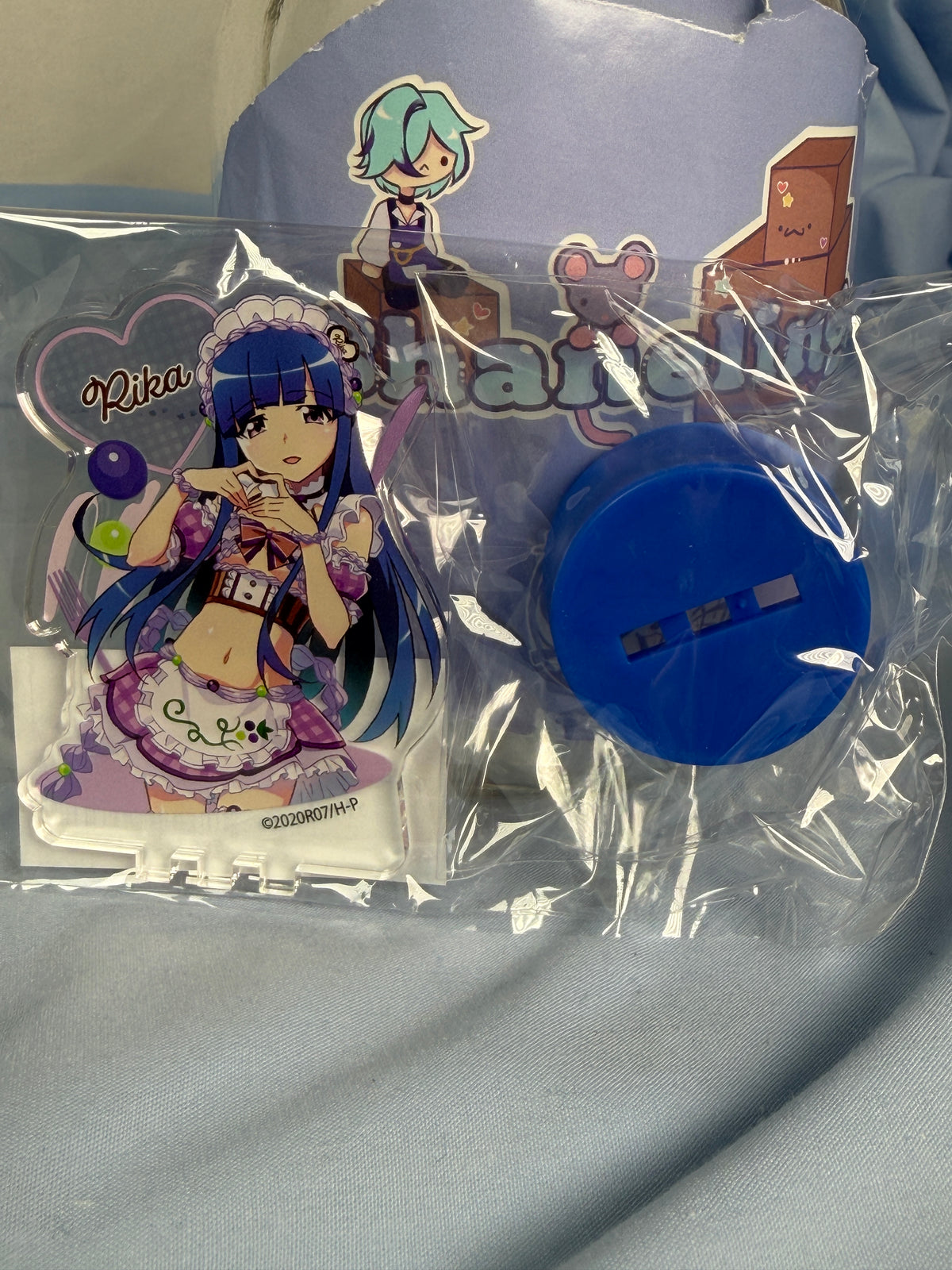 Rika Furude Bottle Lid Acrylic Higurashi When They Cry Moe Café Lottery Prize D