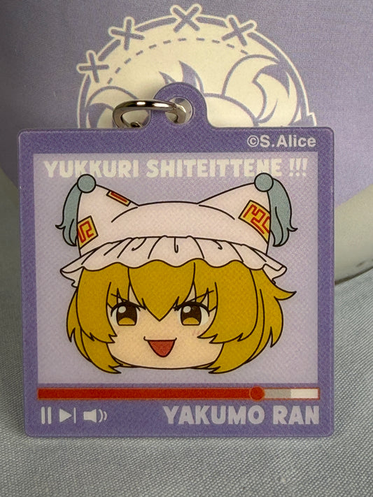 Ran Yakumo Take it Easy! Acrylic Charm Keychain Vol 2 NIC Touhou Project
