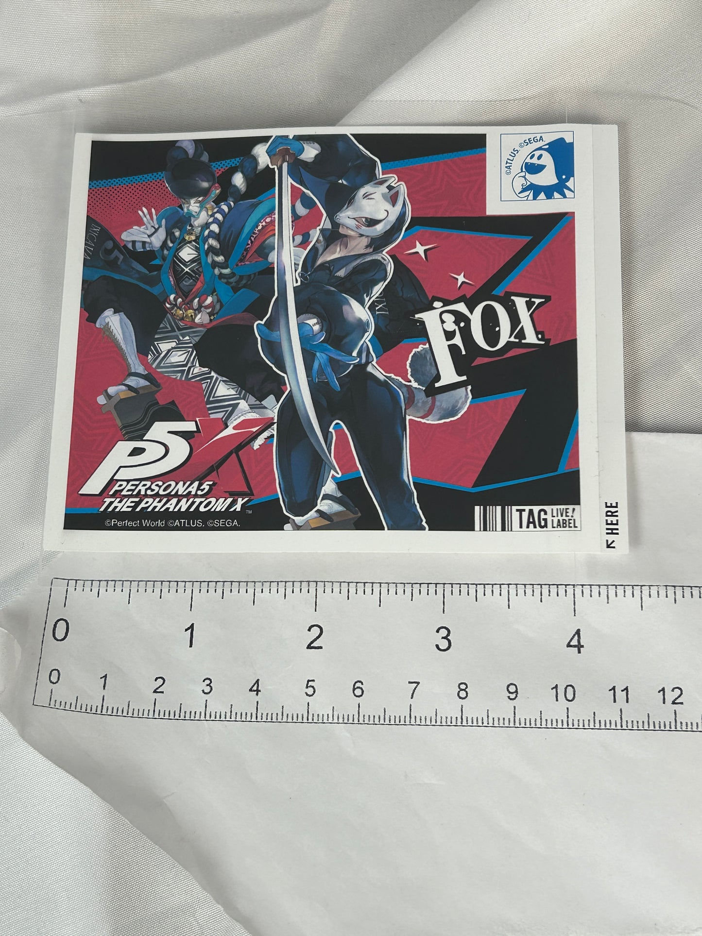 Yusuke Kitagawa Peel Tag Sticker Persona 5 The Phantom X