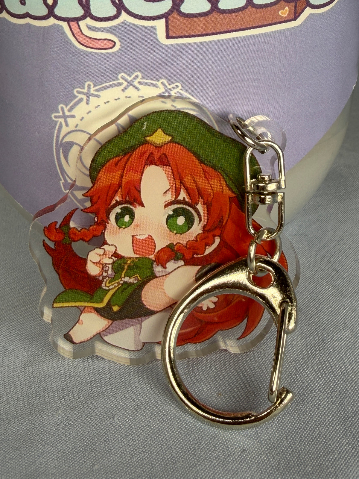 Hong Meiling Acrylic Keychain Touhou Project Ringoen Illustration