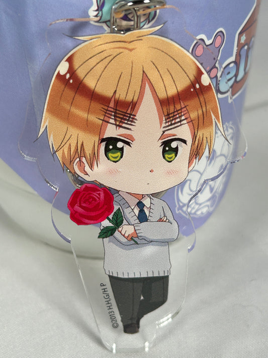 England Flower Acrylic Keychain Hetalia The Beautiful World 2016
