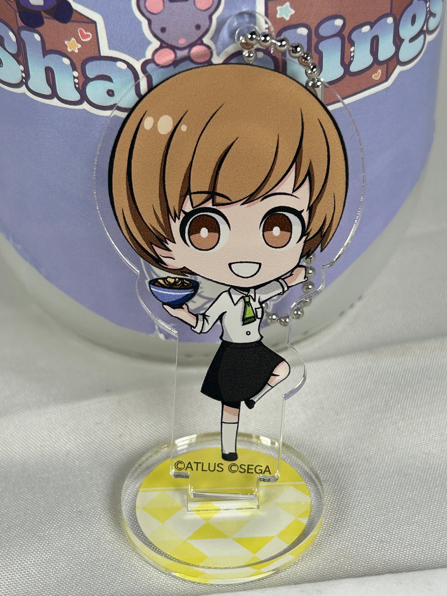 Chie Satonaka Acrylic Stand Keychain Persona 25 Anniversary Café Persona 4