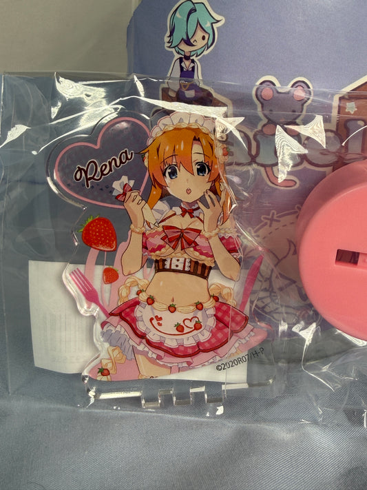 Rena Ryugu Bottle Lid Acrylic Higurashi When They Cry Moe Moe Café Prize D