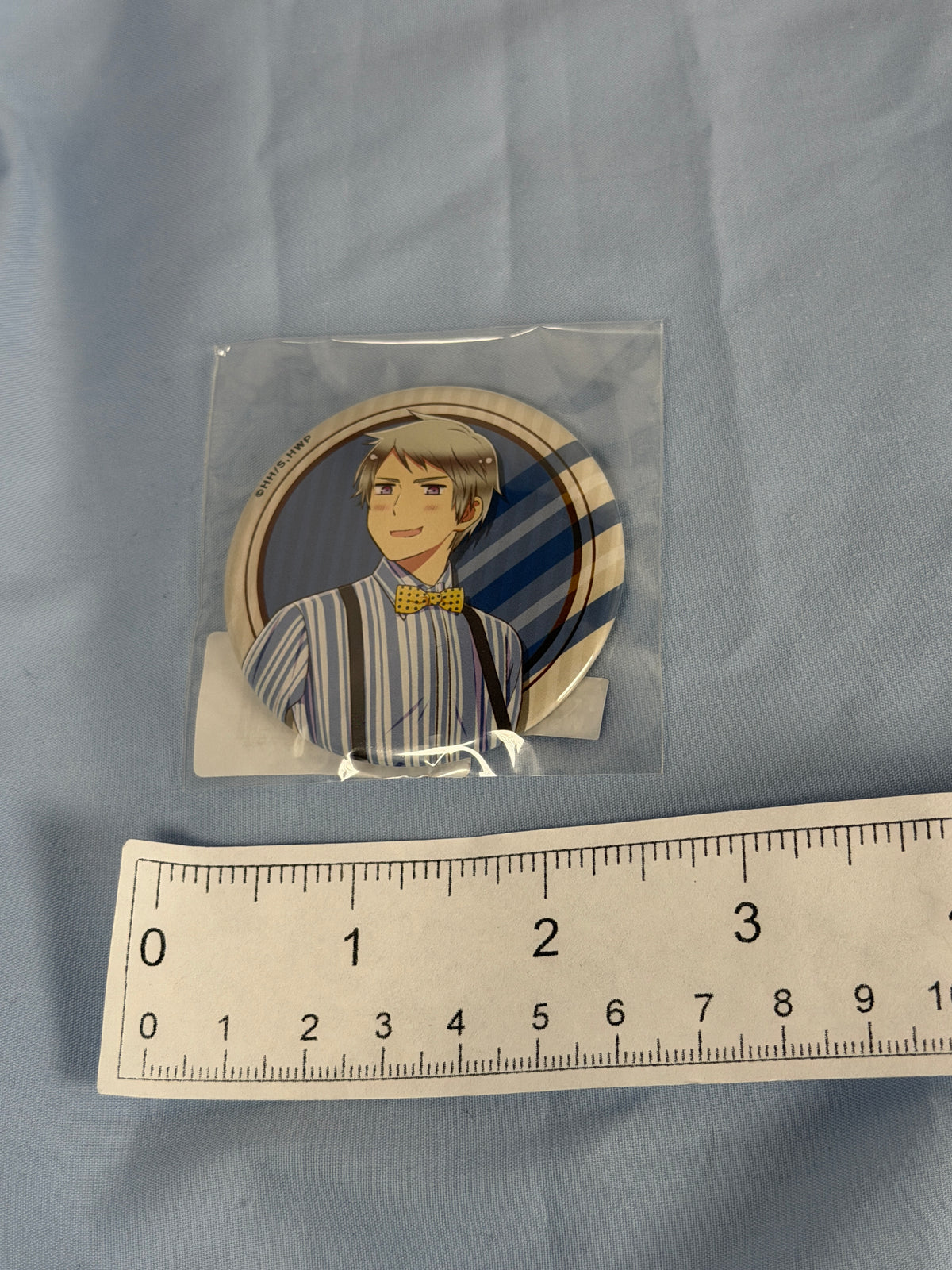 Prussia Suspenders Style Can Badge Pin Hetalia World Stars WEB Lottery Prize E