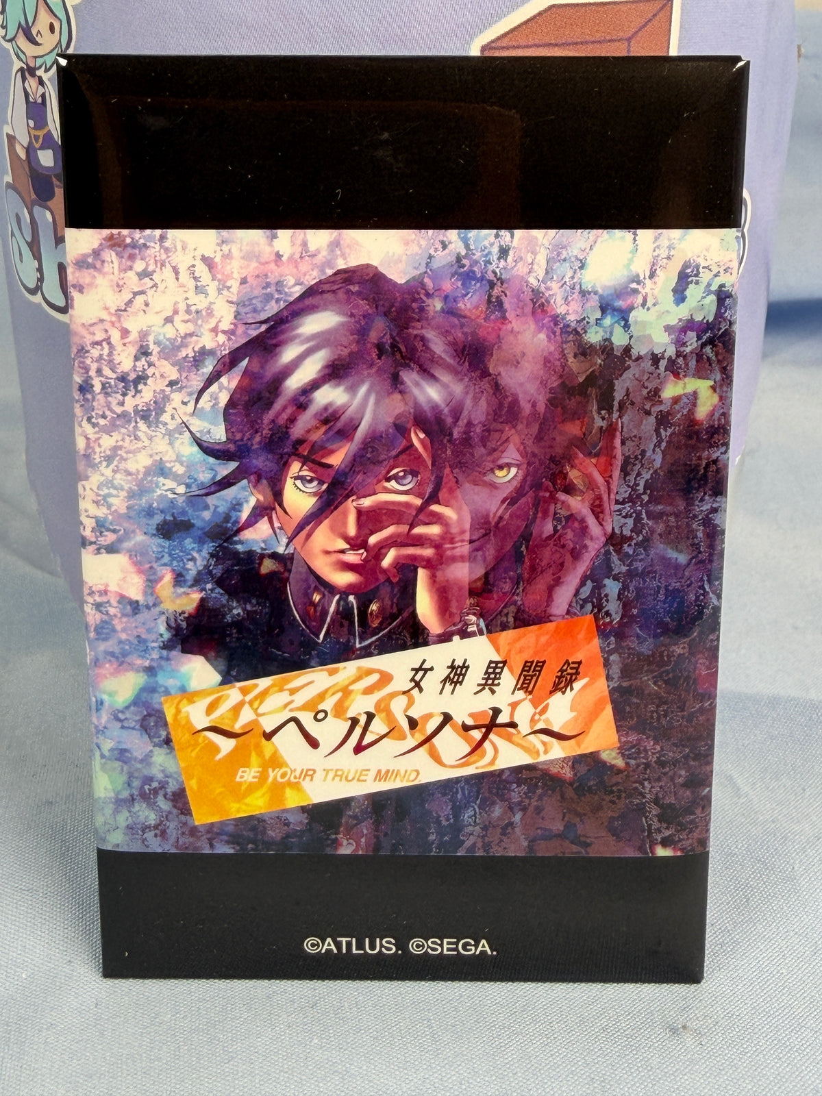 Persona 1 PS1 Boxart Square Can Badge Persona 30th Anniversary