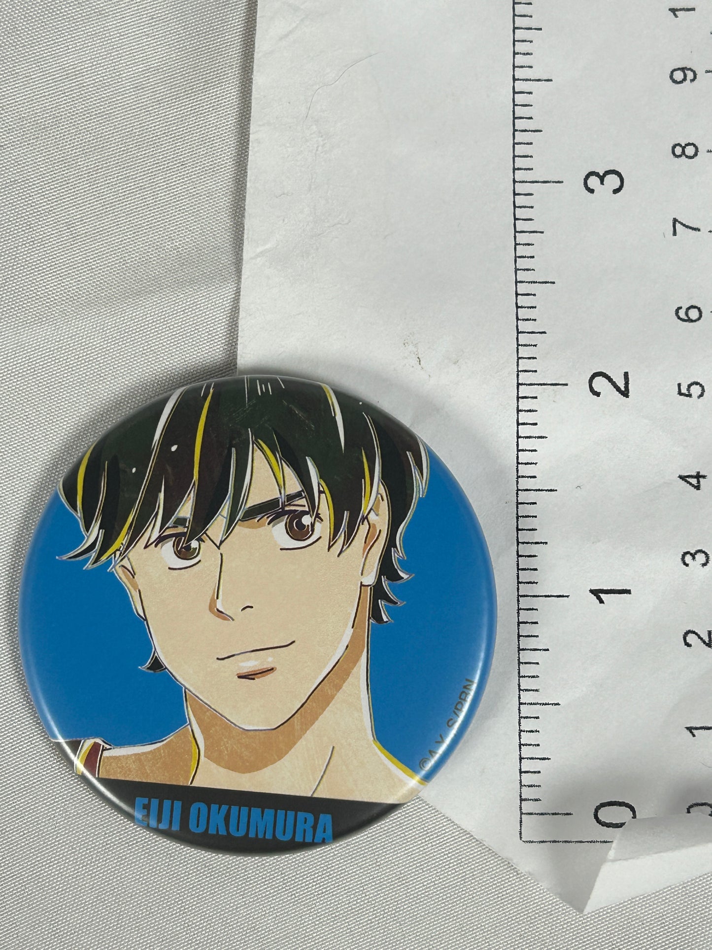 Eiji Okumura Determined Can Badge Ani-Art Banana Fish arma bianca