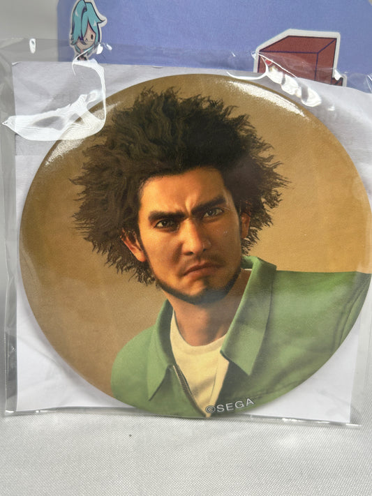Kasuga Ichiban Retirement Home Can Badge Yakuza Birthday Ichiban Kuji Lottery