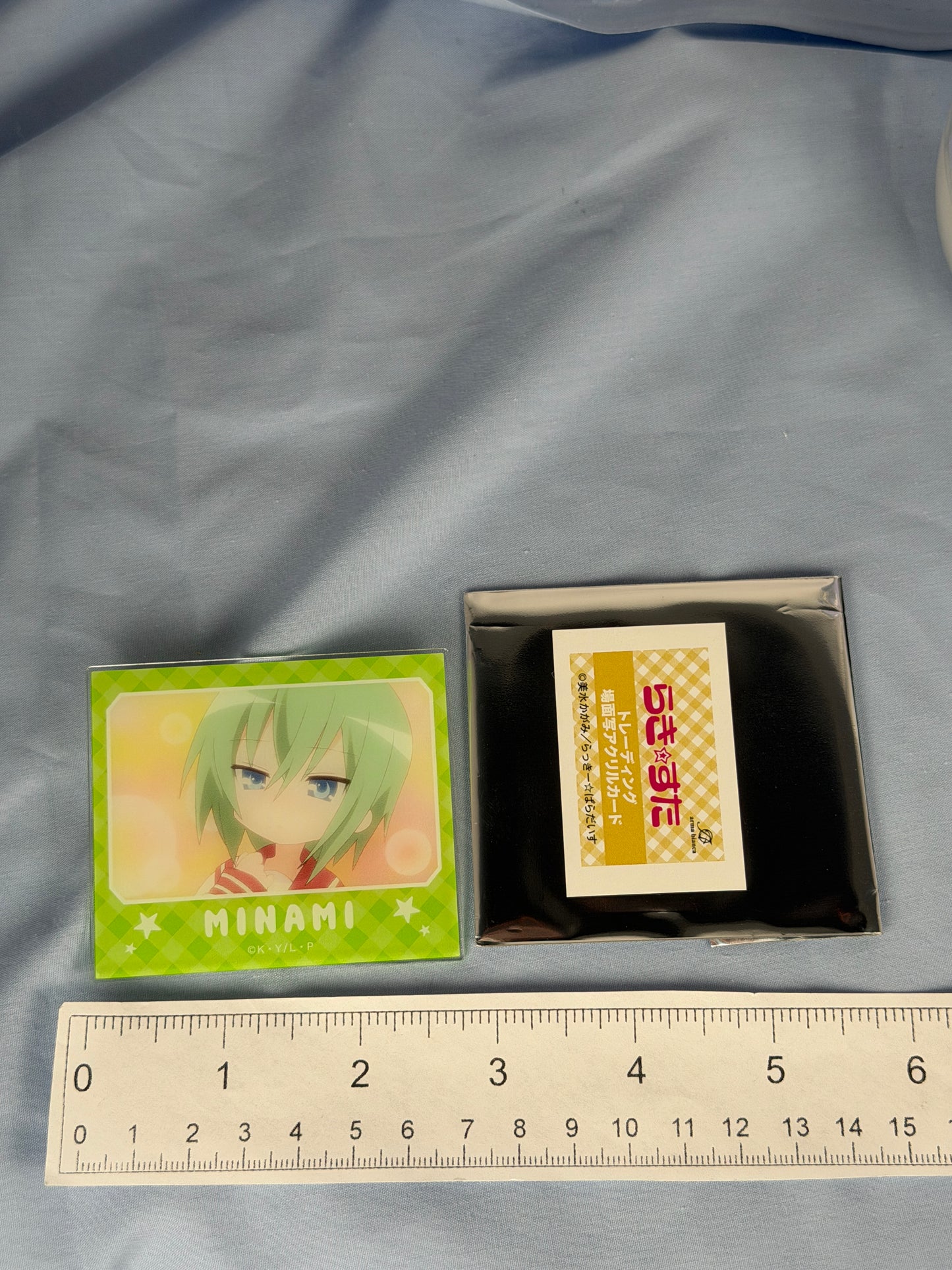 Minami Iwasaki Acrylic Art Trading Card Lucky Star Anime Scene