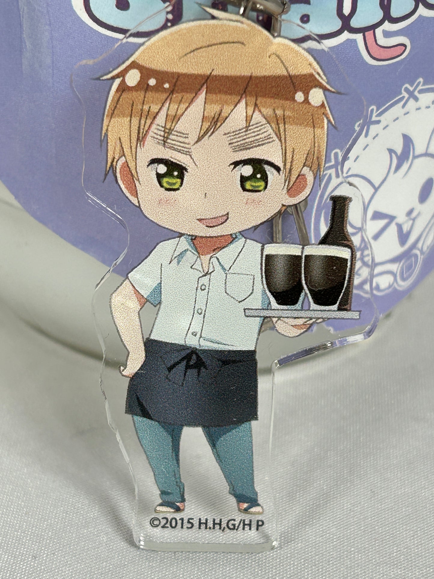 England Waiter Acrylic Keychain Animate Café Hetalia Axis Powers
