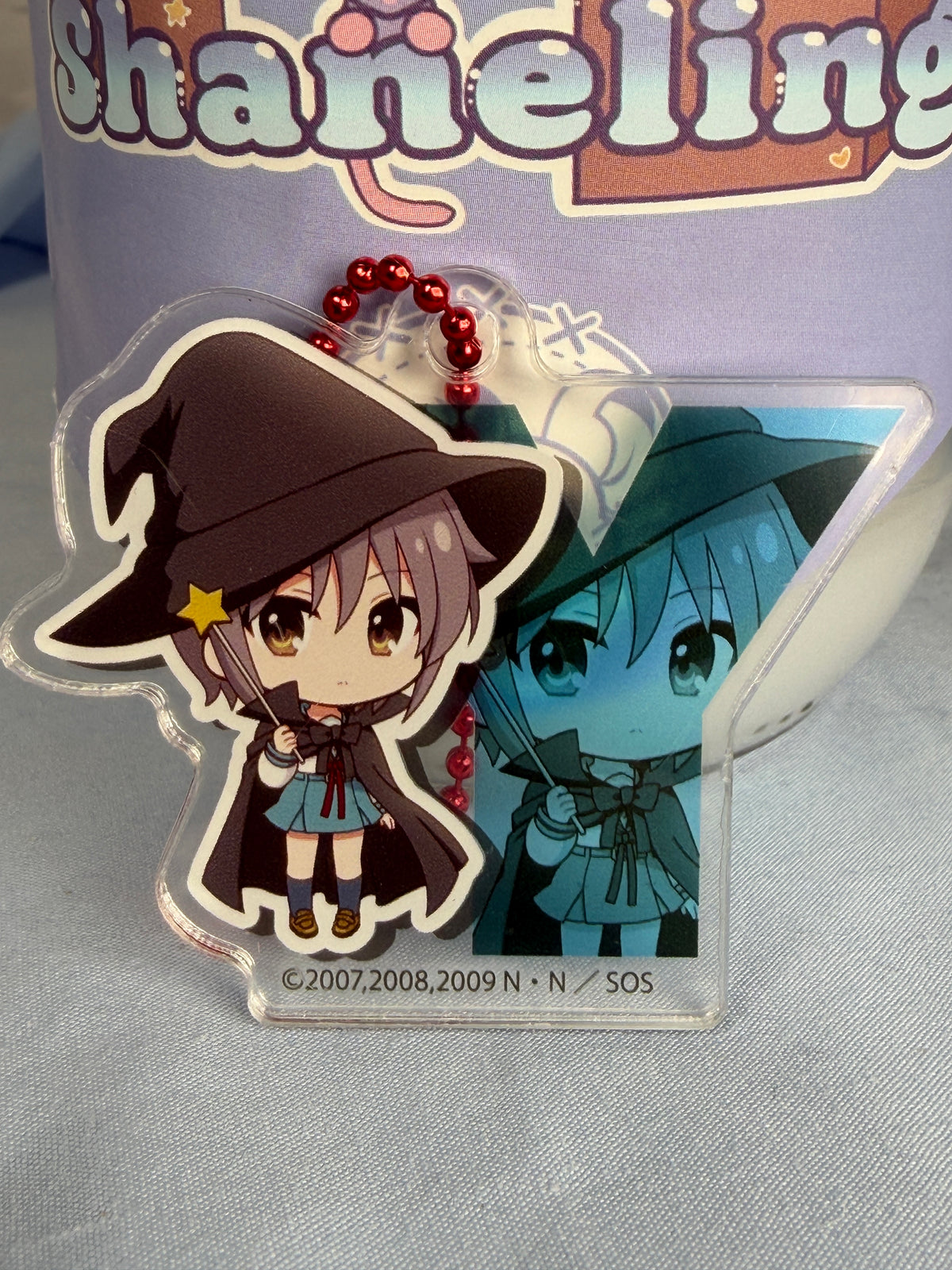 Evil Witch Yuki Nagato Acrylic Keychain Haruhi Suzumiya 20th Anniversary LEC