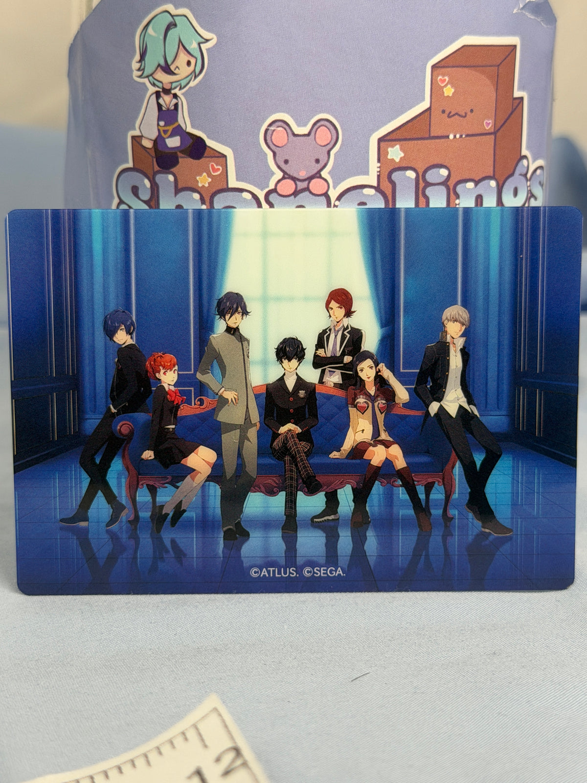Persona 30th Anniversary Protagonists Couch Transparent Card