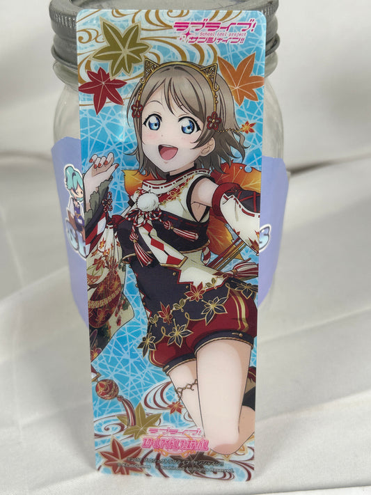 You Watanabe Autumn Viewing Plastic Bookmark Love Live Aqours Sunshine