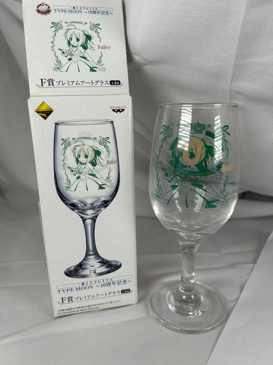 Saber Glass Cup Type Moon 10th Anniversary Fate Zero Ichiban Kuji