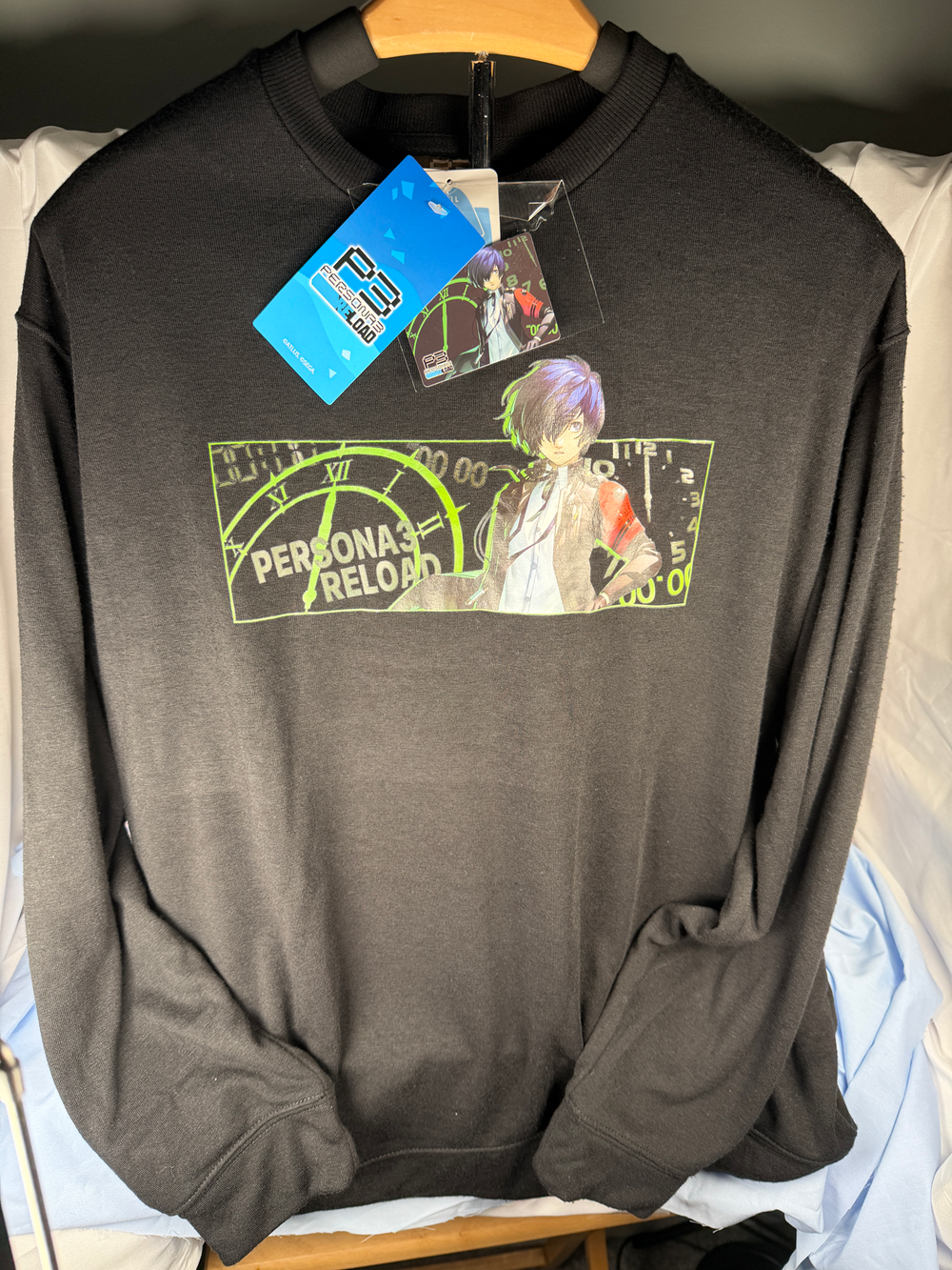 Makoto Yuki Dark Hour Crewneck Shirt Persona 3 Reload Avail Collection Large