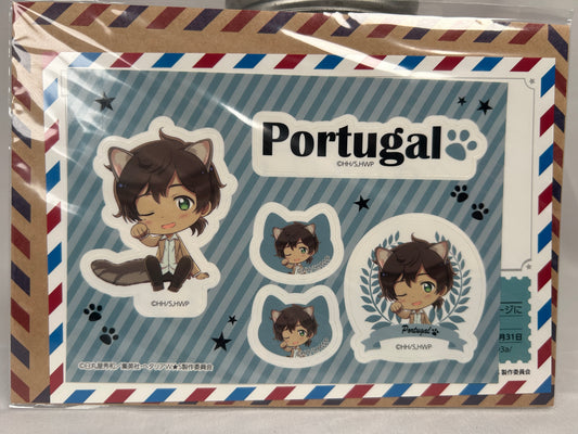 Portugal Sticker Postcard Set Hetalia World Stars in Namjatown